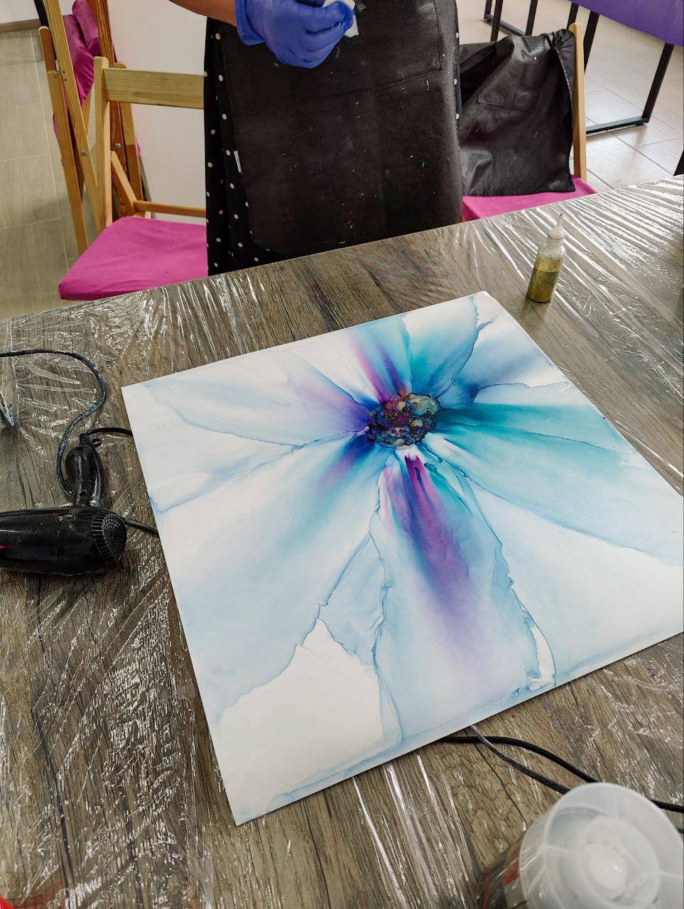 Мастер-класс по алкогольным чернилам