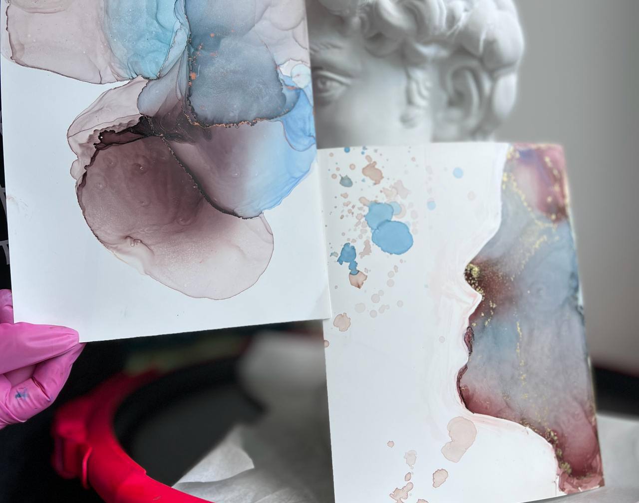 Мастер-класс по алкогольным чернилам