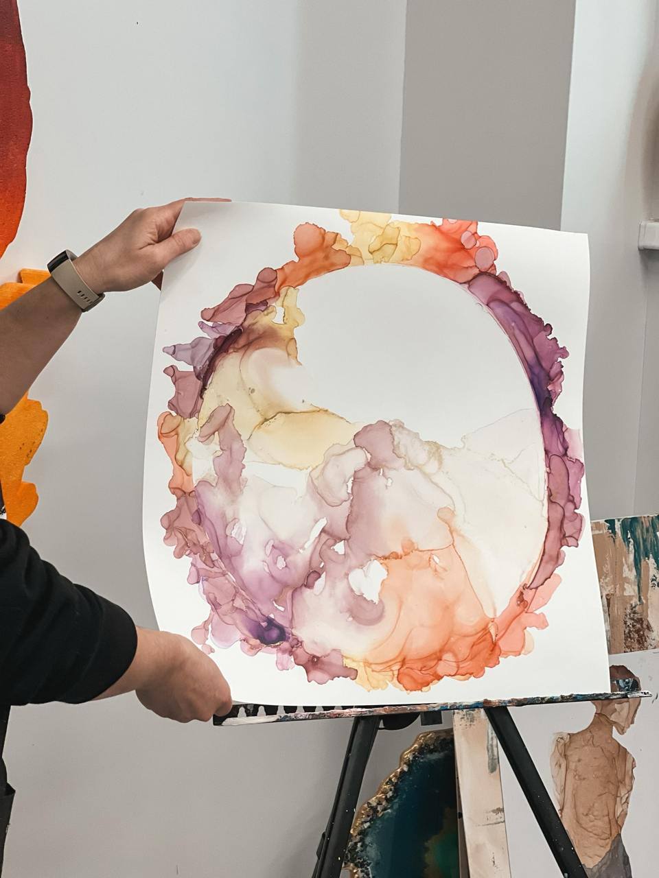 Мастер-класс по алкогольным чернилам