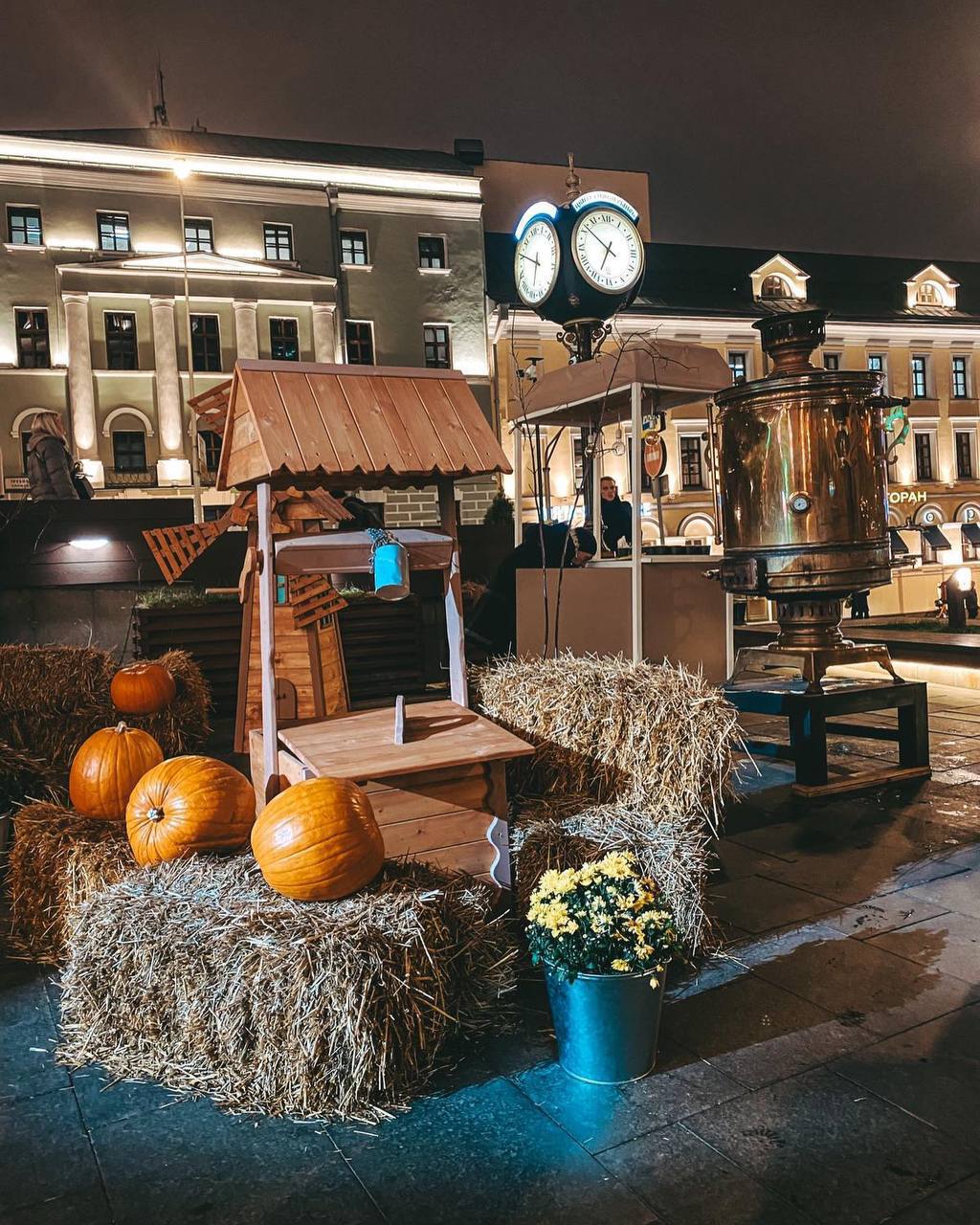 Бесплатный чай из настоящего самовара