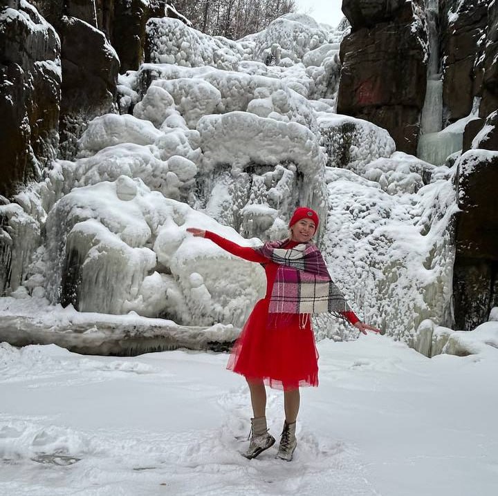 Уковский водопад 15 февраля