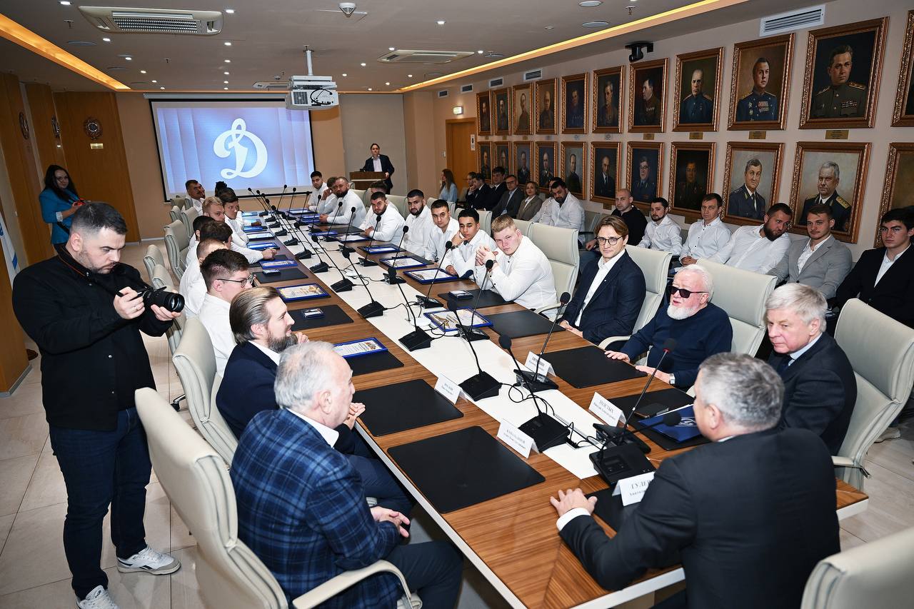 Церемония награждения Регбийного клуба Динамо-Москва