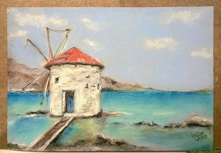 Мастер-класс по живописи масляной пастелью