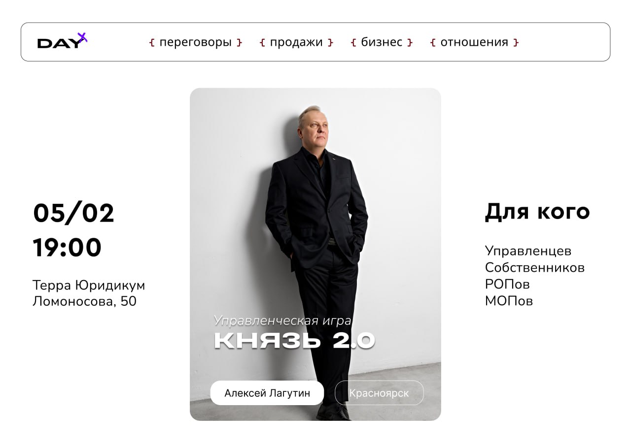 Игра на развитие переговорных навыков «Князь 2.0»