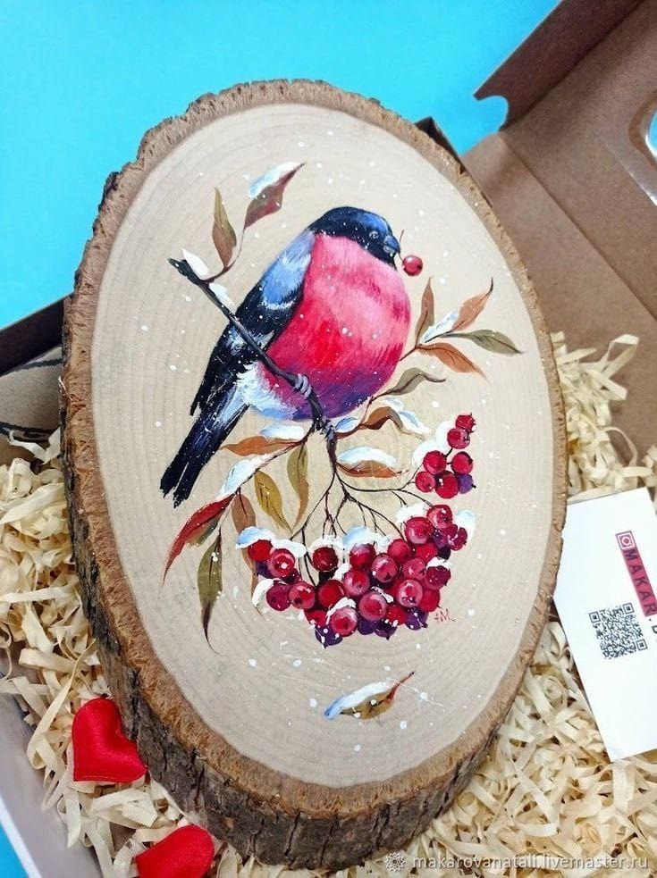 Мастер-класс "Живопись на деревянных спилах"