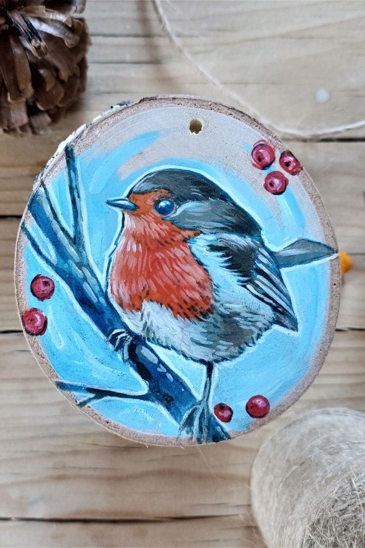 Мастер-класс "Живопись на деревянных спилах"